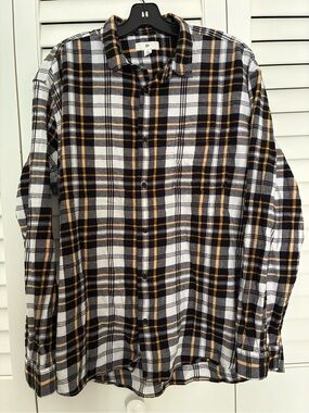 Nordstrom BP Plaid Long-Sleeve Flannel Shirt